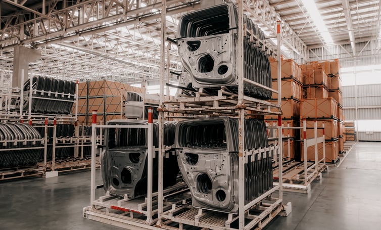 Warehouse of automotive parts